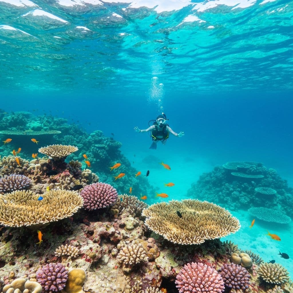 透明度抜群の海